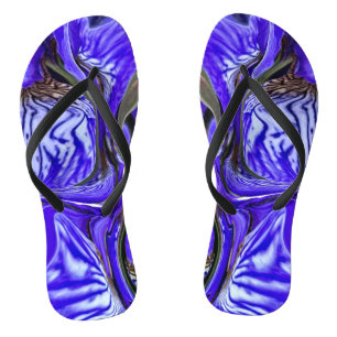Paarse Iris Bloem Teenslippers