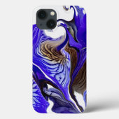 Paarse iris bloem wervelt Case-Mate iPhone case (Achterkant)