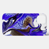 Paarse iris bloem wervelt Case-Mate iPhone case (Achterkant (horizontaal))