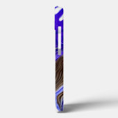 Paarse iris bloem wervelt Case-Mate iPhone case (Achterkant / Links)