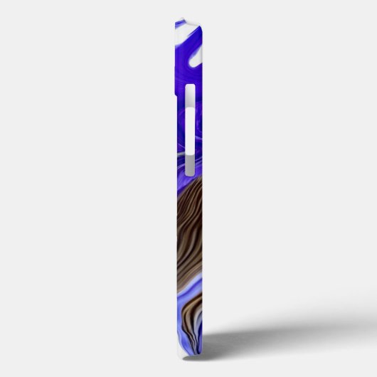 Paarse iris bloem wervelt Case-Mate iPhone case (Achterkant / Links)