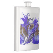 Paarse iris bloem wervelt flacon (Rechts)