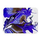 Paarse iris bloem wervelt soepel magneet (Horizontaal)