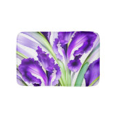 Paarse iris bloemen badmat (Voorkant)