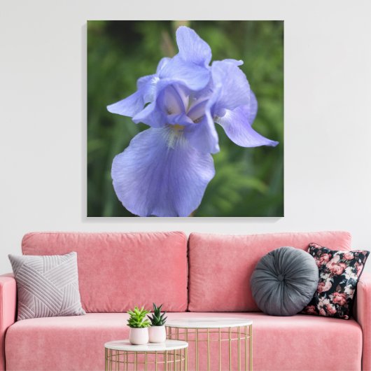 Paarse Iris bloemendoek Print (Insitu (Woonkamer))