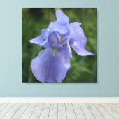 Paarse Iris bloemendoek Print (Insitu (Houten vloer))