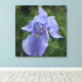  Paarse Iris bloemendoek Print (Insitu (Houten vloer))