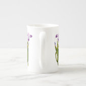 Paarse Iris botanische bot China Mok (Achterkant)