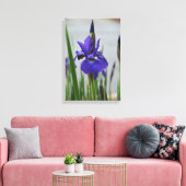 Paarse Iris Botanische Fotografische Bloem- Canvas Afdruk (Insitu (Woonkamer))