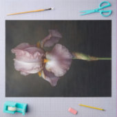Paarse Iris Botanische Schilderij Decoupage Tissuepapier (Craft)