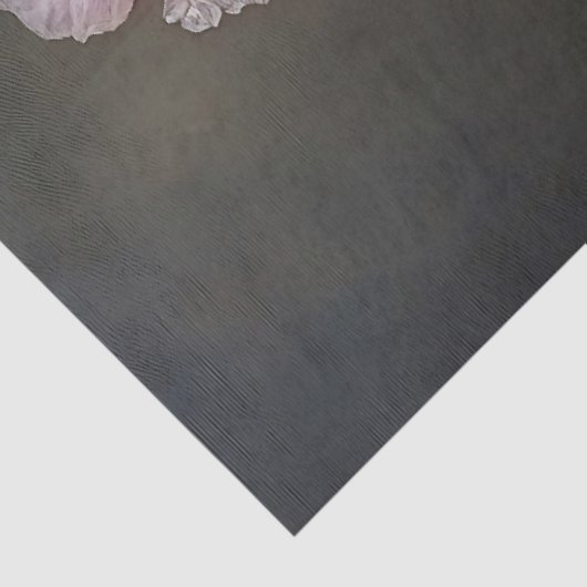 Paarse Iris Botanische Schilderij Decoupage Tissuepapier (Detail)