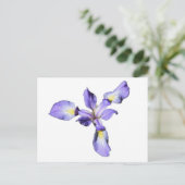 Paarse Iris Briefkaart (Staand voorkant)