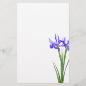 Paarse Iris Briefpapier (Voorkant)