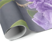 Paarse Iris bruinbloemen Lavender Lila Beared Cadeaupapier (Rol Hoek)