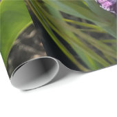 Paarse Iris bruinbloemen Lavender Lila Beared Cadeaupapier (Rol Hoek)