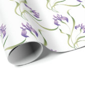 Paarse Iris Cadeaupapier (Rol Hoek)