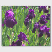 Paarse Iris Cadeaupapier (Vlak)