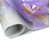 paarse iris cadeaupapier (Rol Hoek)