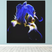 Paarse Iris Canvas Afdruk (Insitu (Houten vloer))