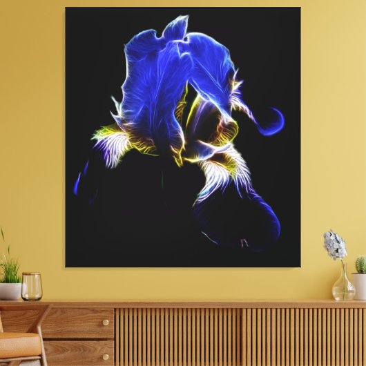 Paarse Iris Canvas Afdruk (Insitu (Woonkamer))