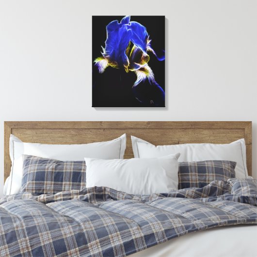 Paarse Iris Canvas Afdruk (Insitu (Slaapkamer))