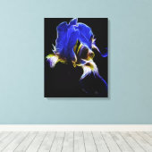 Paarse Iris Canvas Afdruk (Insitu (Houten vloer))