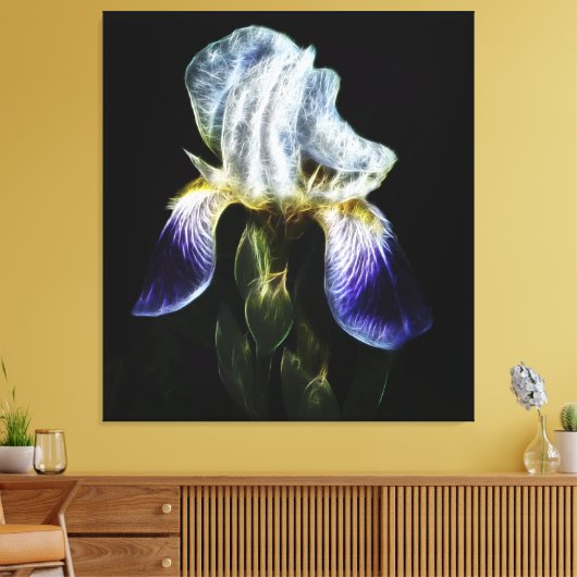 Paarse Iris Canvas Afdruk (Insitu (Woonkamer))