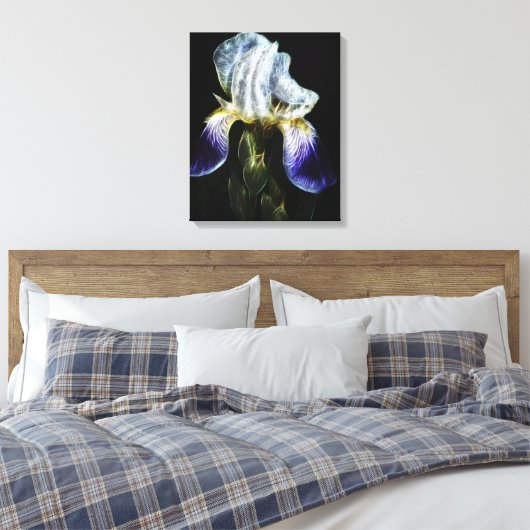 Paarse Iris Canvas Afdruk (Insitu (Slaapkamer))