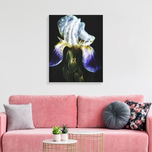 Paarse Iris Canvas Afdruk (Insitu (Woonkamer))