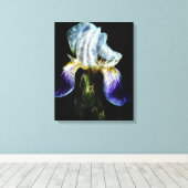 Paarse Iris Canvas Afdruk (Insitu (Houten vloer))