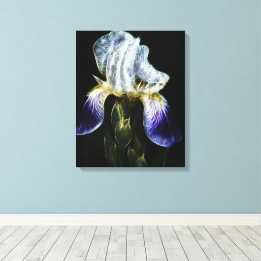 Paarse Iris Canvas Afdruk (Insitu (Houten vloer))