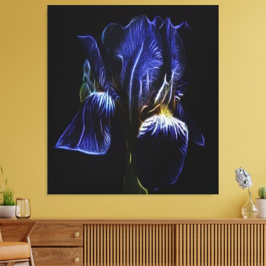 Paarse Iris Canvas Afdruk (Insitu (Woonkamer))