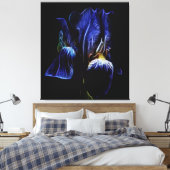 Paarse Iris Canvas Afdruk (Insitu (Slaapkamer))