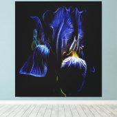 Paarse Iris Canvas Afdruk (Insitu (Houten vloer))