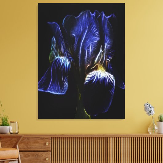 Paarse Iris Canvas Afdruk (Insitu (Woonkamer))