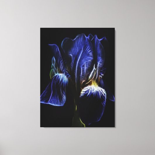 Paarse Iris Canvas Afdruk (Voorkant)