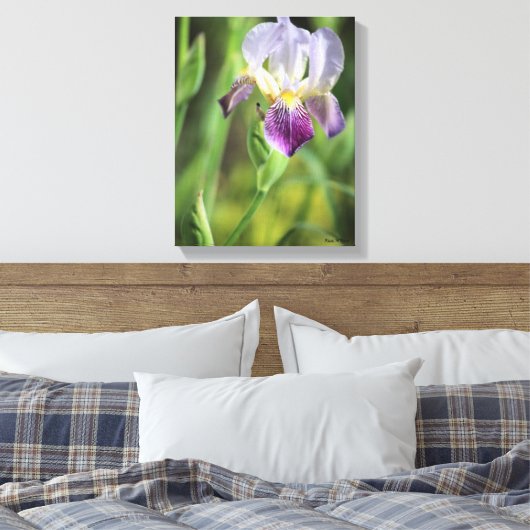 Paarse Iris Canvas Afdruk (Insitu (Slaapkamer))