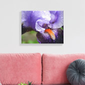Paarse Iris Canvas afdrukken (Insitu (Woonkamer))