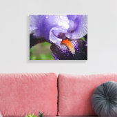 Paarse Iris Canvas afdrukken (Insitu (Woonkamer))