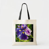 Paarse Iris Canvas tas (Voorkant)