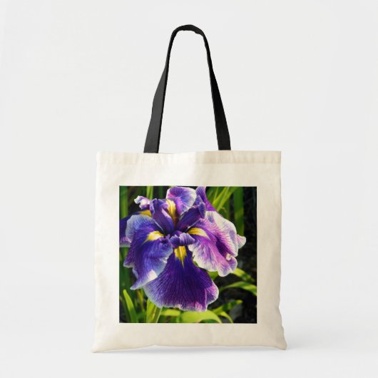 Paarse Iris Canvas tas (Voorkant)