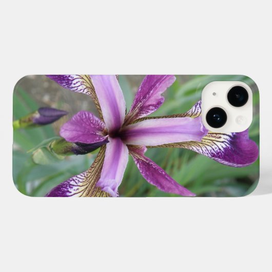 Paarse Iris Case-Mate iPhone Case (Achterkant (horizontaal))