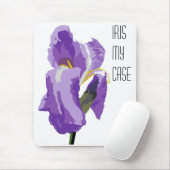 Paarse Iris Computer Vector Afbeelding Muismat (Met muis)