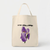 Paarse Iris Computer Vector Art Tote Bag (Voorkant)