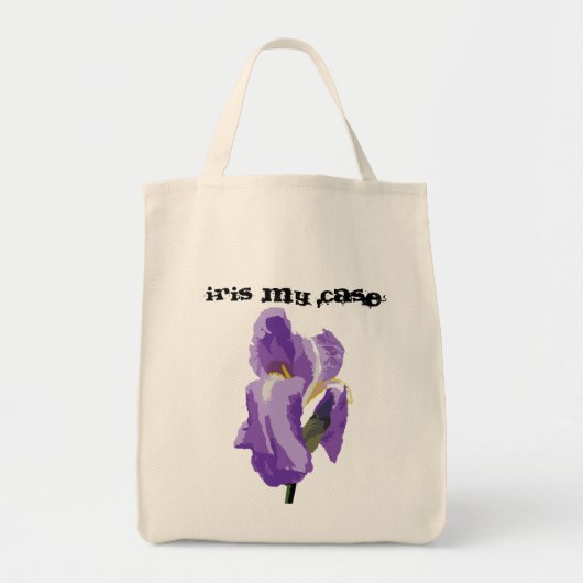 Paarse Iris Computer Vector Art Tote Bag (Voorkant)