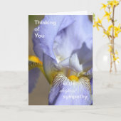 Paarse iris diepste sympathie kaart (Gele Bloem)