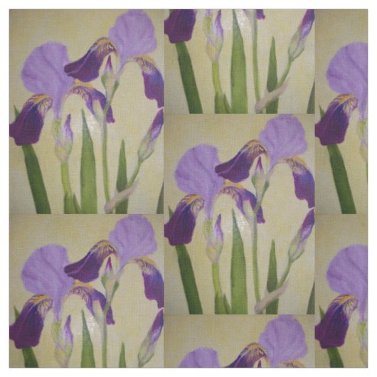 Paarse Iris door billips Stof (Swatch)