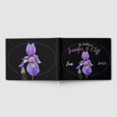 Paarse Iris Elegant Gastenboek (Volledig)