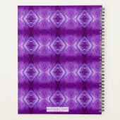 Paarse Iris Elegant Waterverf Floral Art Planner (Achterkant)