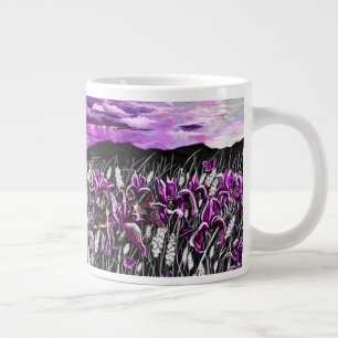 Paarse Iris Fields Mok